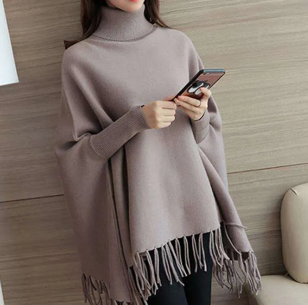 women sweater 100 wool winter turtleneck knit sweater -1