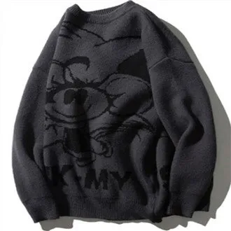 Rajzfilm macska férfi pulóver