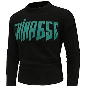 Férfi kerek nyakú pulóver