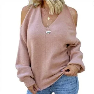 Nyakú, szivárgó hátsó pulóver